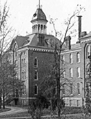An old picture of Monroe Community Hospital.
