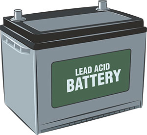 Car Battery Illusatration