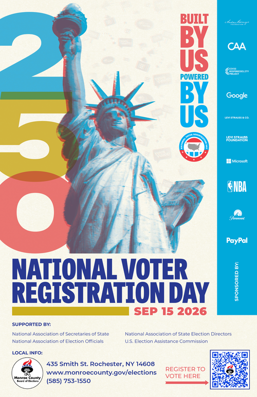 2026 National Voter Registration Day - Style 1 Poster - English