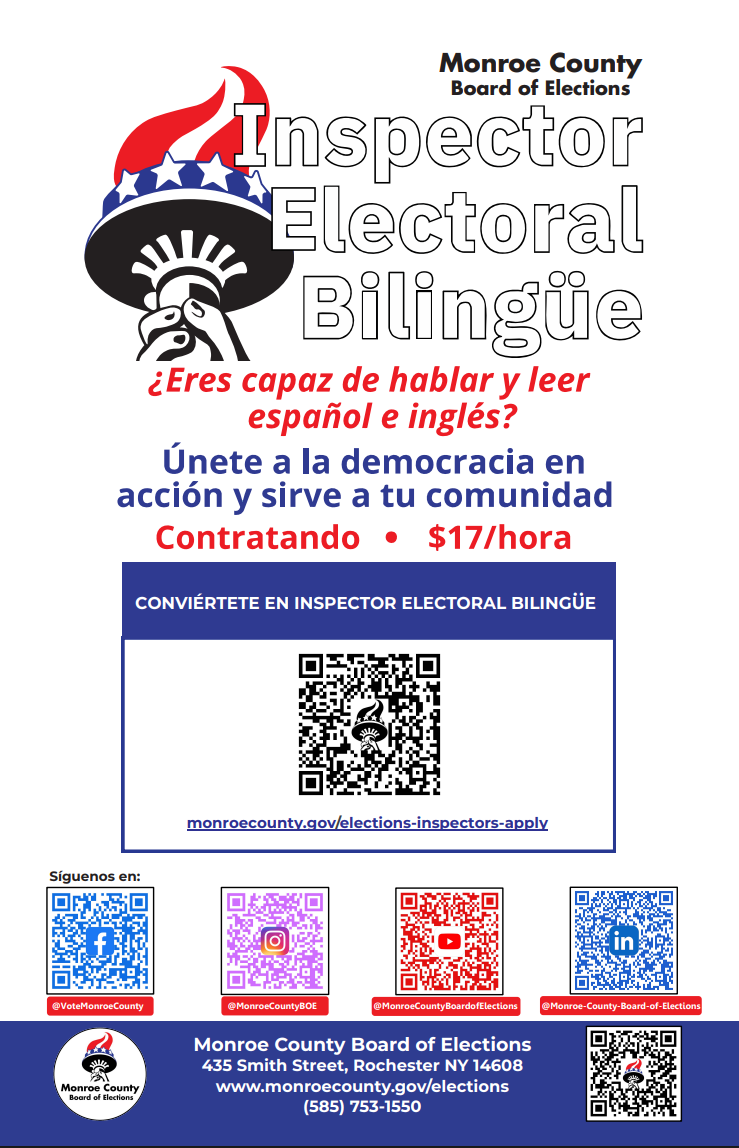 Spanish Language Bilingual Inspector Poster - Spanish