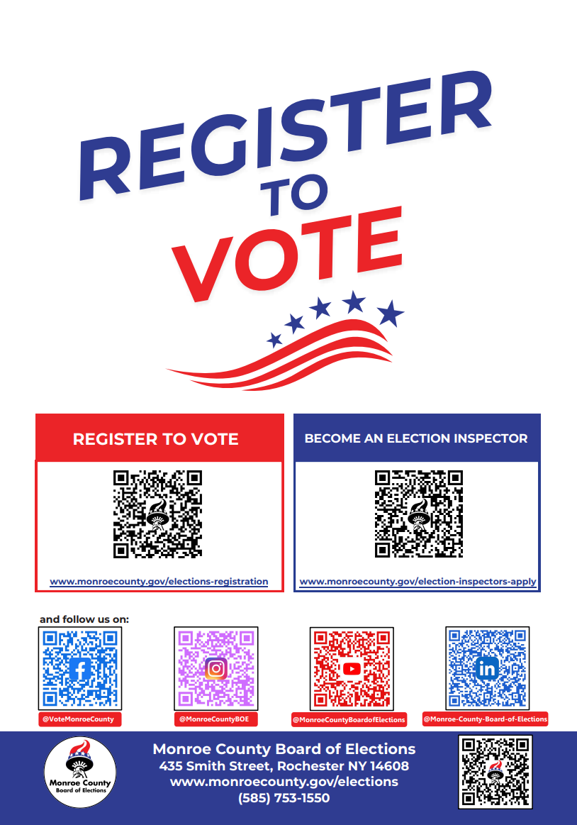 Register to Vote Poster - English