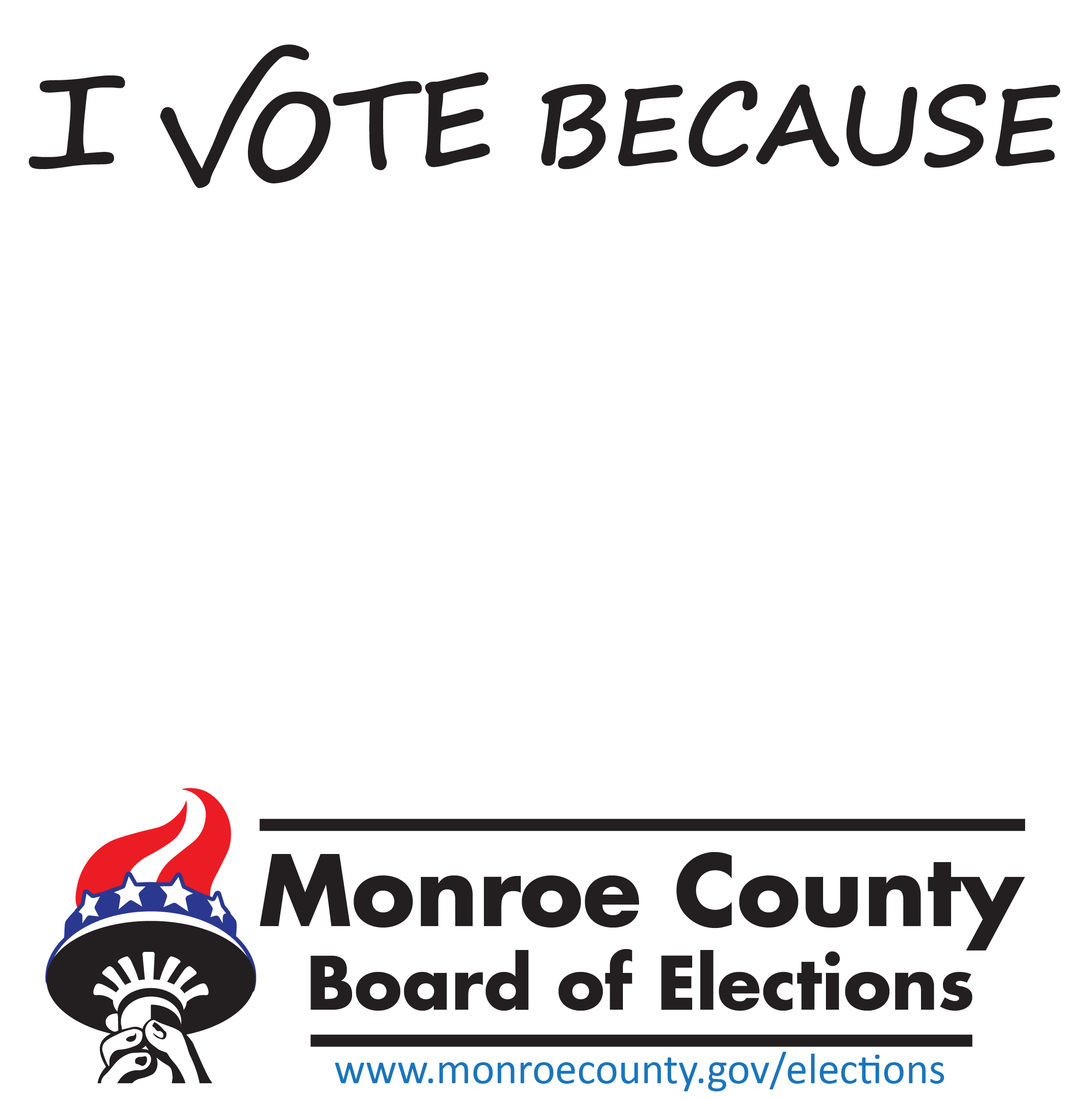 I Vote Because Post-It