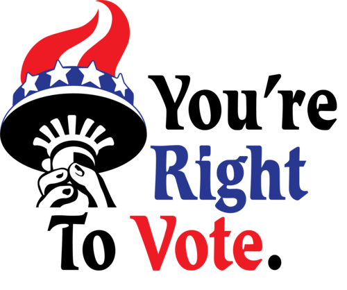 You're Right to Vote Torch Logo