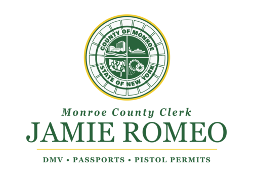 Monroe county Logo seal above the name Jamie Romeo