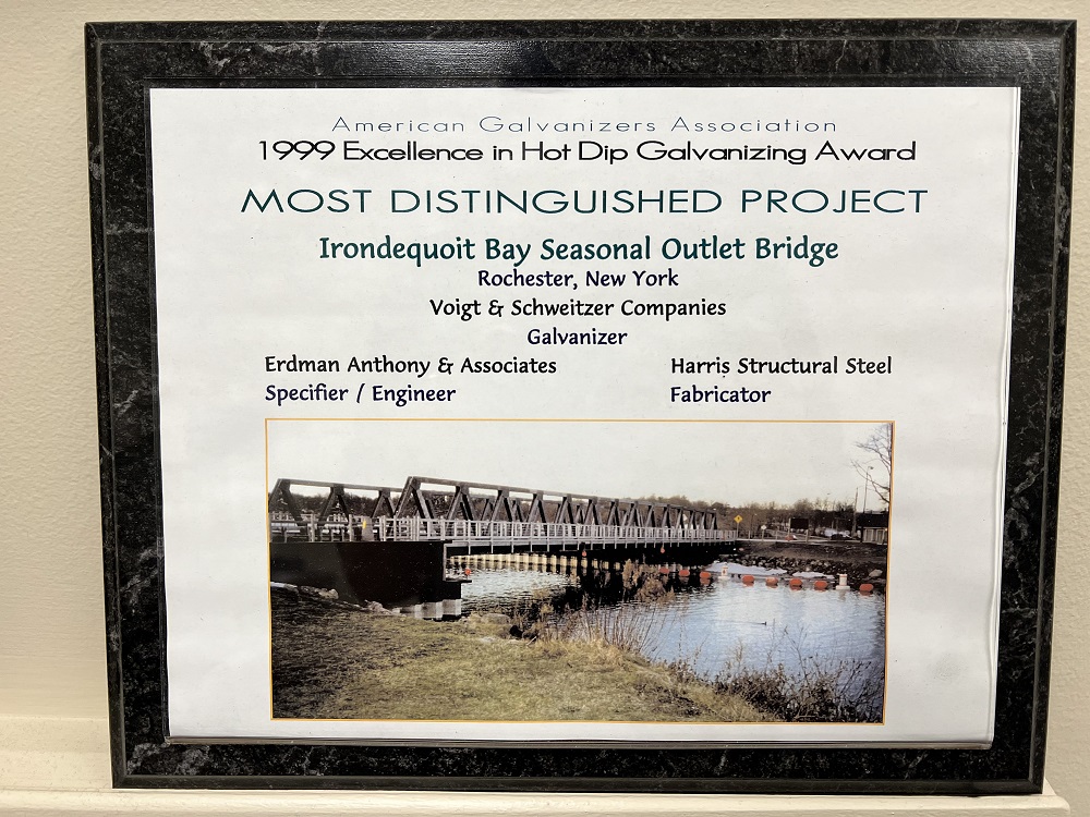 Photo of 1999 Excellence in Hot Dip Galvanizing Award