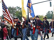 Picture of soldiers marching in parade.