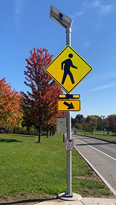 Picture of crosswalk sign