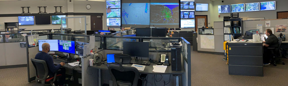 Picture of inside of Regional Traffic Operations Center