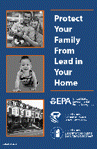 Cover of the Protect Your Family From Lead In Your Home brochure.