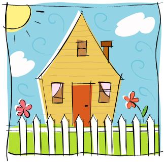 Clip art of a house