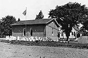 Old picture of Ogden schoolhouse.