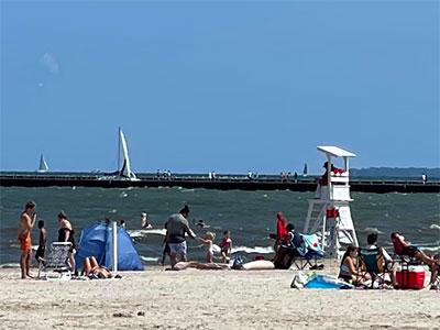 Picture of people at Ontario Beach Park