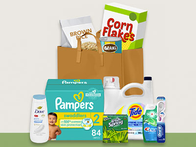 Graphic of donation items