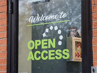 Photo of front door of Open Access