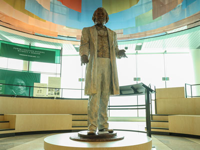 Photo of statue of Frederick Douglass