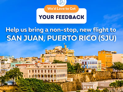 Help us bring a non-stop flight to San Juan, Puerto Rico