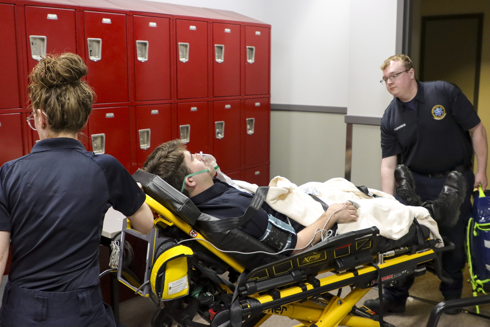Photo of EMS training exercise