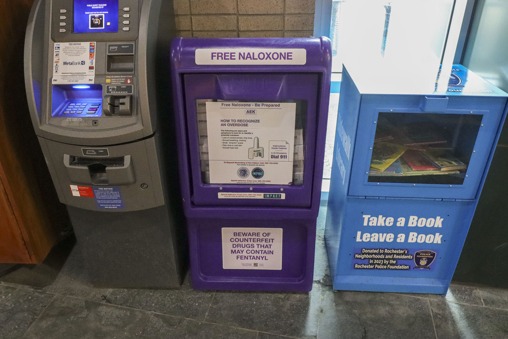 Photo of Naloxone box