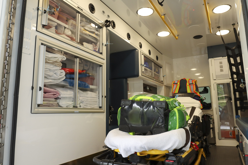 Photo of inside ambulance