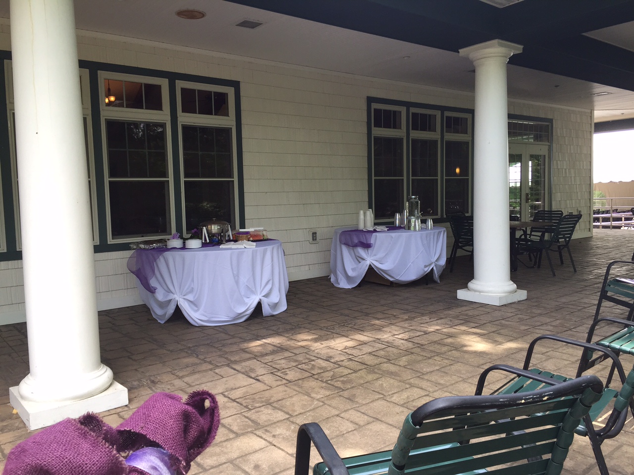 Loggia outside Durand Eastman clubhouse