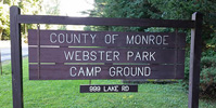 Picture of Webster Park campground entrance sign